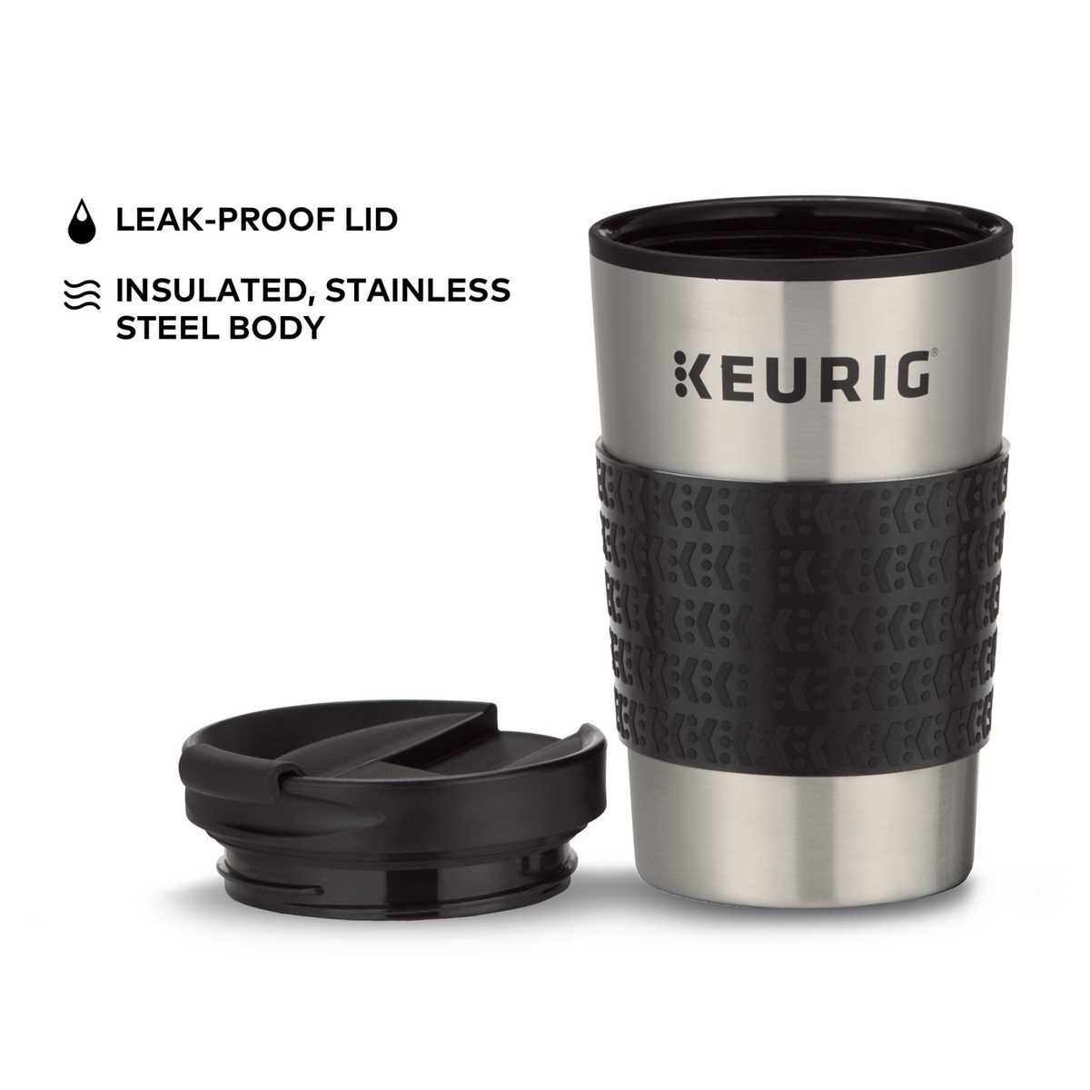 Keurig® insulated stainless steel travel mug 12oz