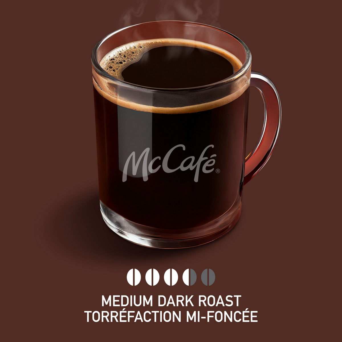 McCafé Premium Medium Dark Roast Decaf Ground Coffee Can