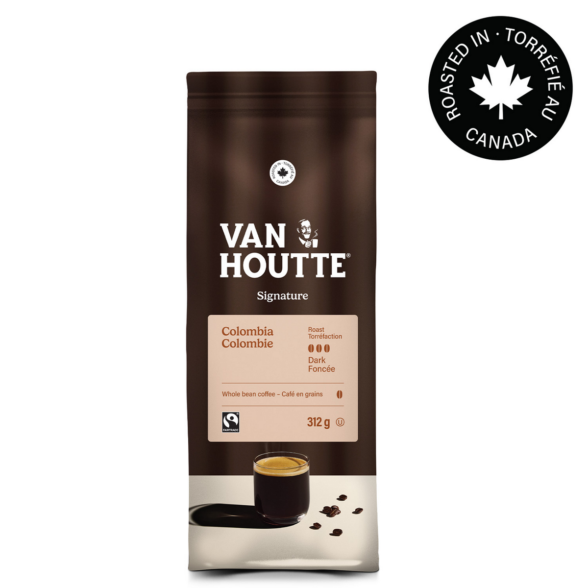 Van Houtte Colombia Fairtrade Signature Collection Dark Roast Whole Beans