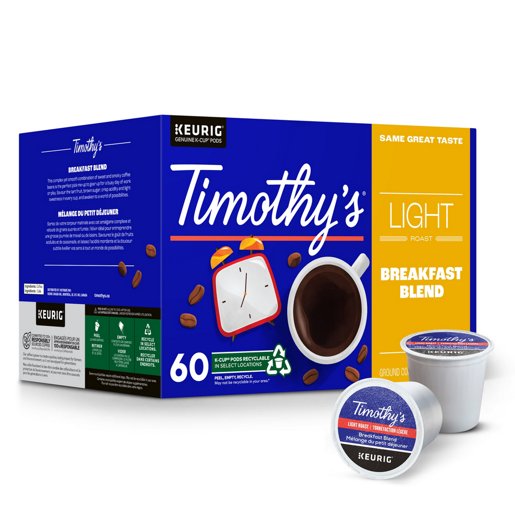 Timothy's Breakfast Blend Light Roast Coffee