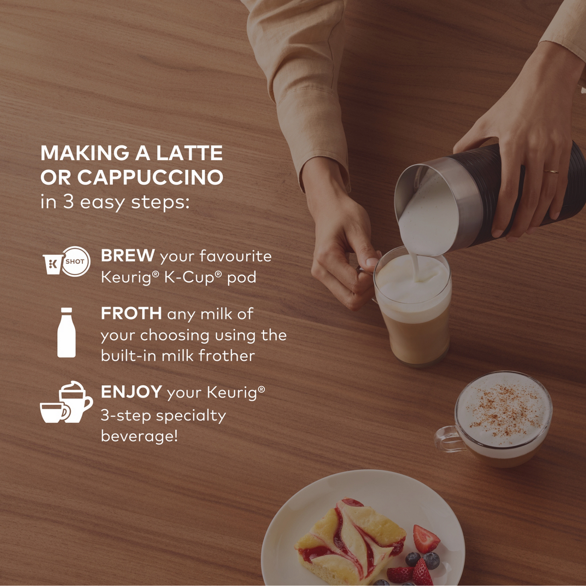 Keurig® K-Café Essentials® Single Serve Coffee - Latte & Cappuccino Maker
