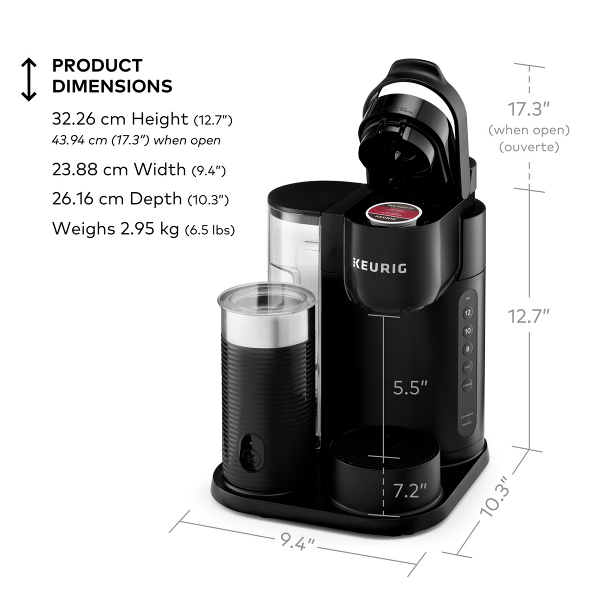Keurig® K-Café Essentials® Single Serve Coffee - Latte & Cappuccino Maker