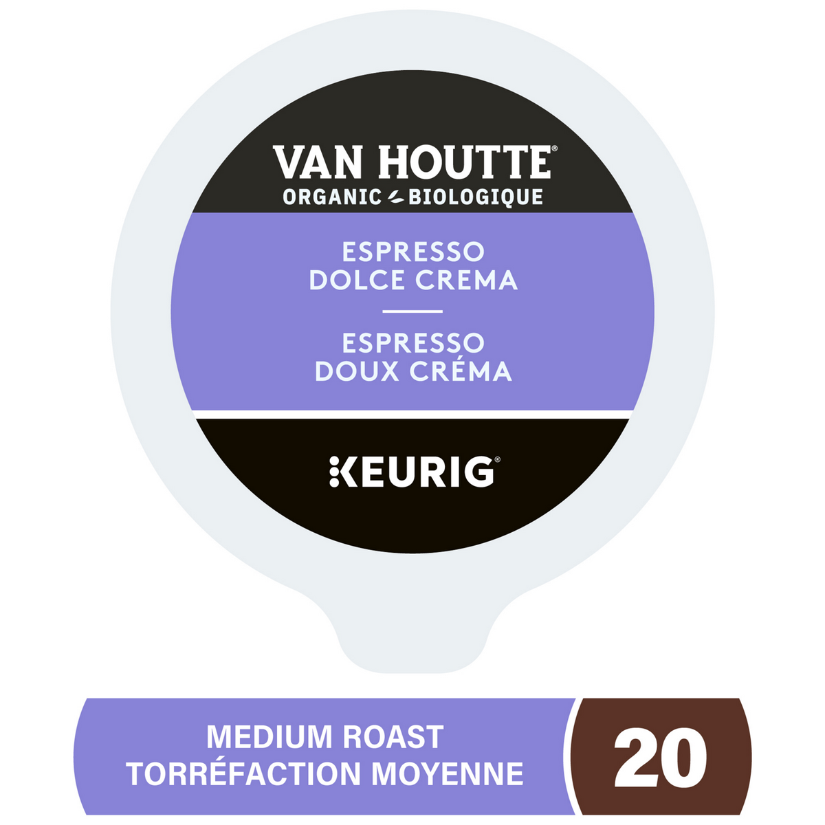 Van Houtte Espresso Dolce Crema Organic Fairtrade Medium Roast Coffee