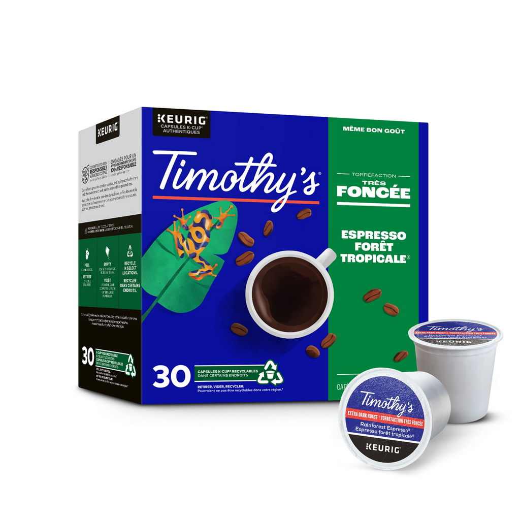 Timothy's Rainforest Espresso Extra Dark Roast Coffee