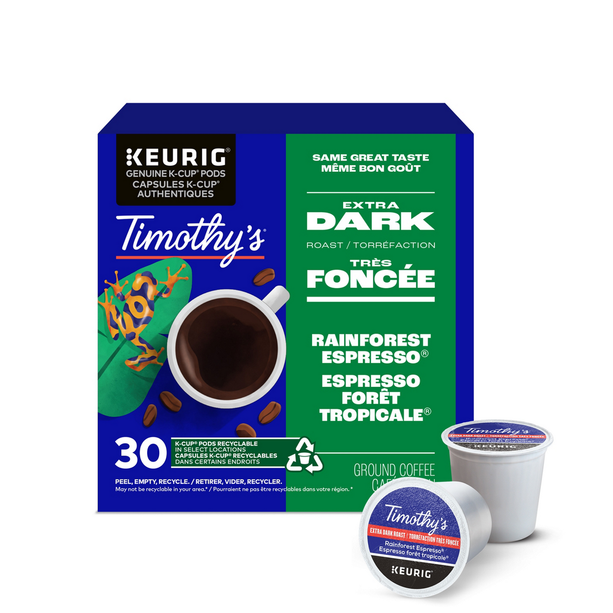 Timothy's Rainforest Espresso Extra Dark Roast Coffee