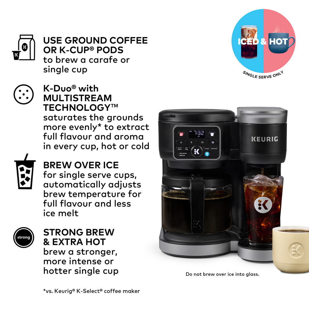 Keurig® K-Duo® Hot & Iced Single Serve & Carafe Coffee Maker Gen2