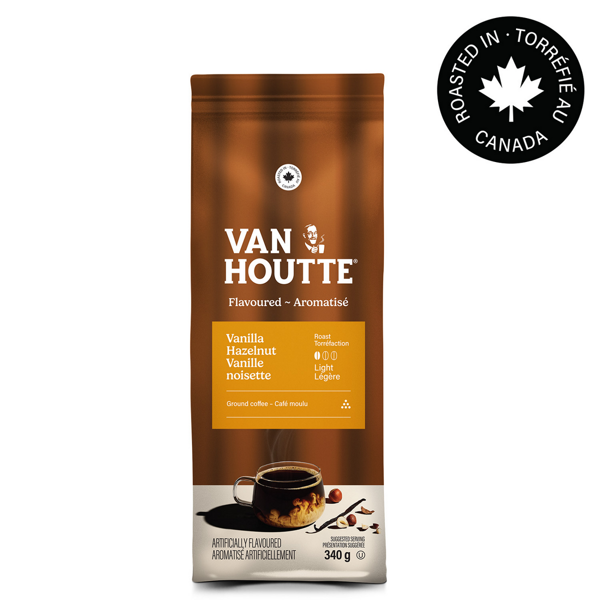 Van Houtte Vanilla Hazelnut Light Roast Ground Coffee