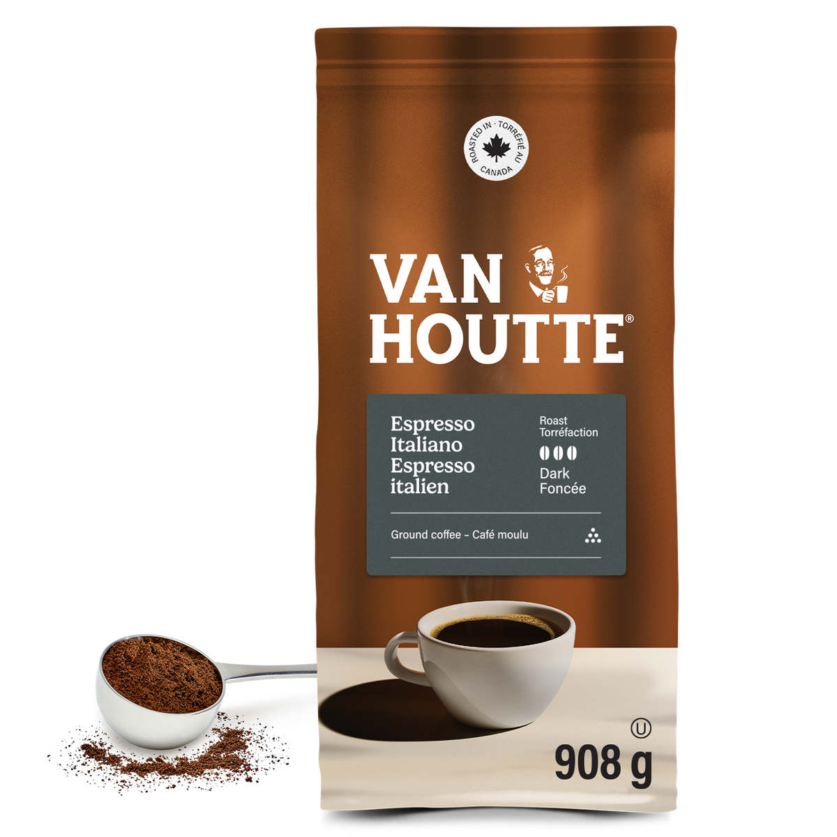 Van Houtte Italiano Espresso Dark Roast Ground Coffee