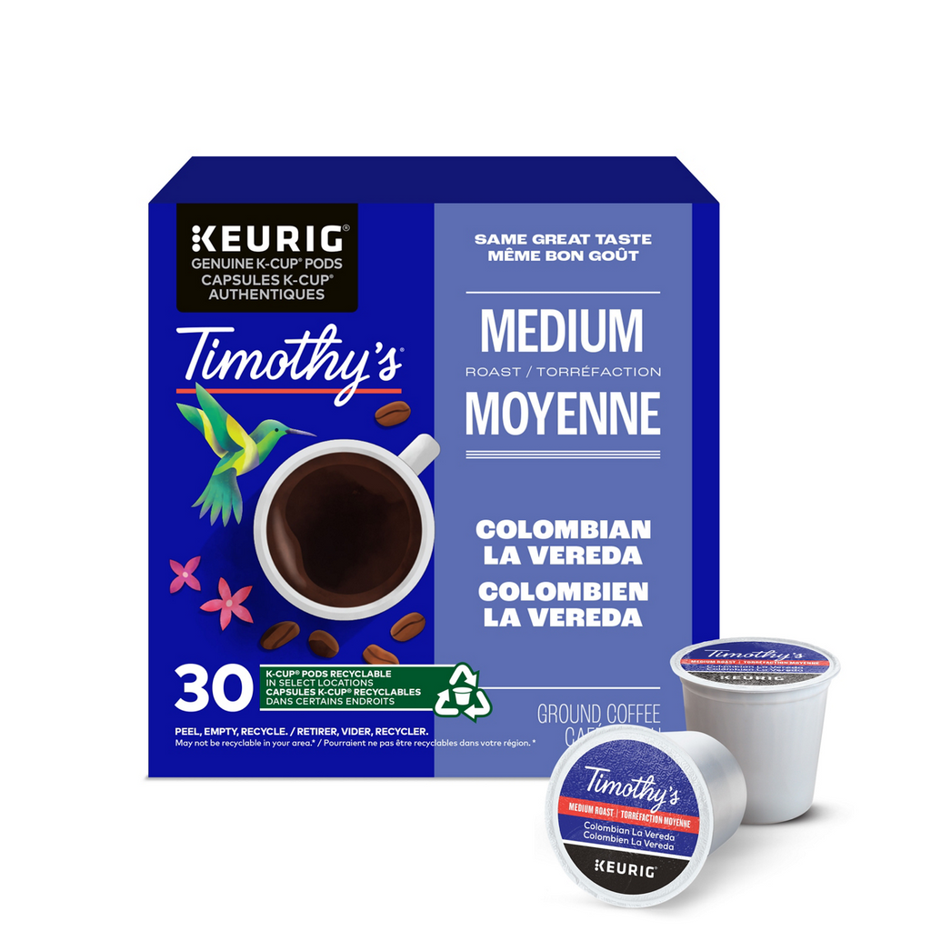 Timothy's Colombian La Vereda Medium Roast Coffee