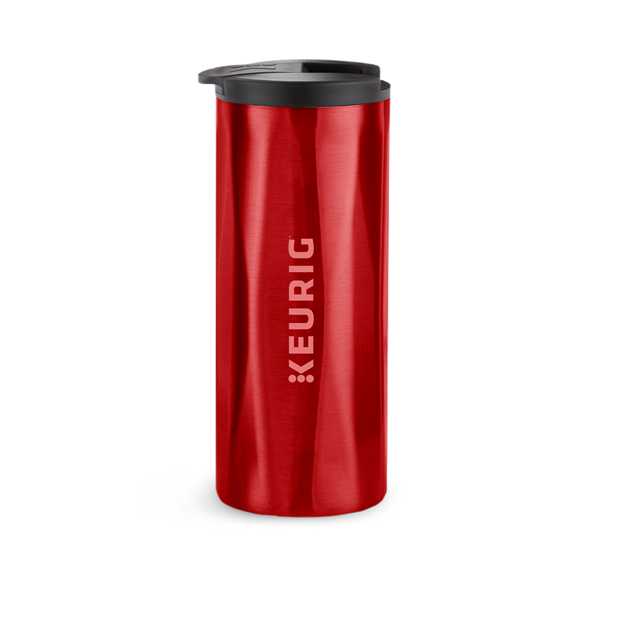 14oz. Faceted Travel Mug Red