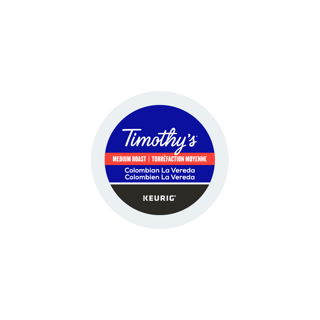 Timothy's Colombian La Vereda Medium Roast Coffee