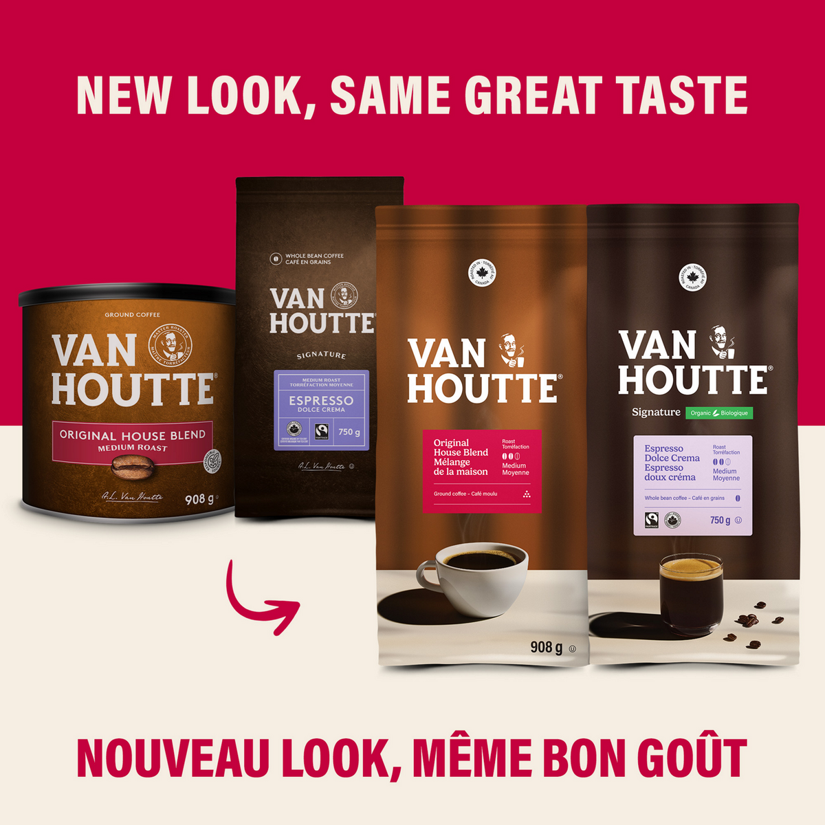 Van Houtte Vanilla Hazelnut Decaf Light Roast Ground Coffee