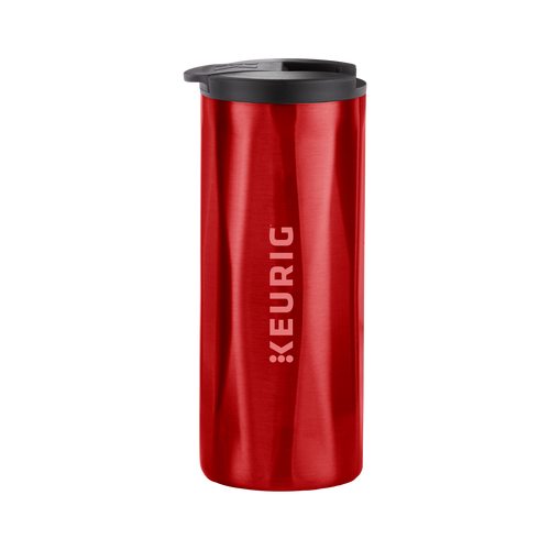 14oz. Faceted Travel Mug Red