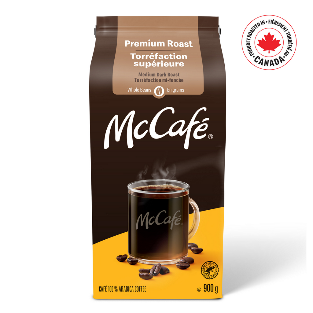 McCafé Premium Medium Dark Roast Whole Beans - 900g