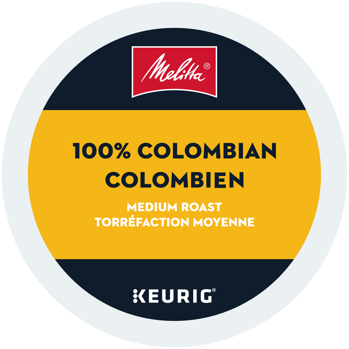 Melitta 100% Colombian Coffee Dark Medium Roast
