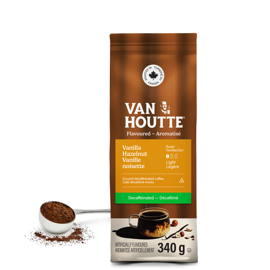 Van Houtte Vanilla Hazelnut Decaf Light Roast Ground Coffee